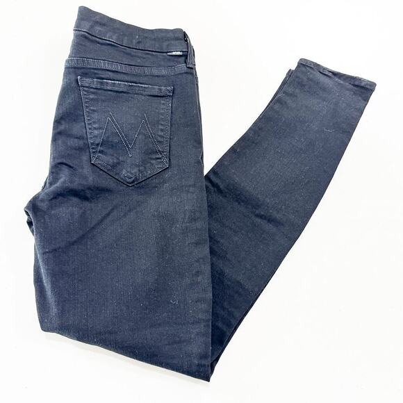 Mother The Looker Not Guilty Black Denim Jeans Stretchy Size 29 - Picture 9 of 9